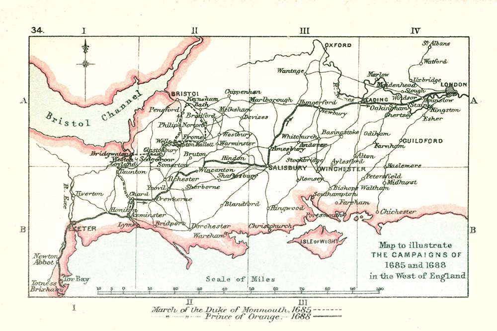 Campaigns 1685 England - Gardiner 1902 art print by Gardiner for $57.95 CAD