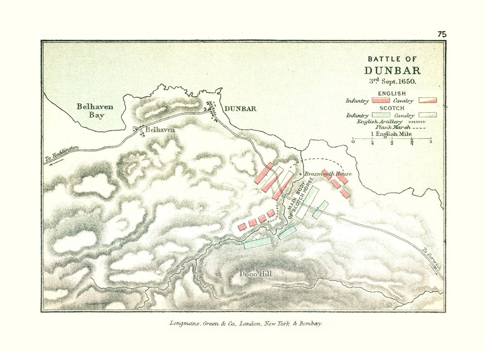 Scotland Battle of Dunbar 1650 - Gardiner 1902 art print by Gardiner for $57.95 CAD