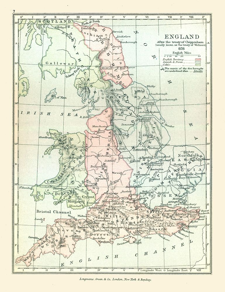 England in 878 - Gardiner 1902 art print by Gardiner for $57.95 CAD