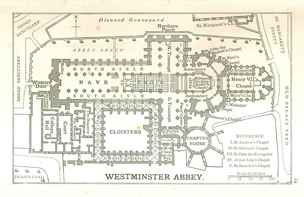 Westminster Abbey England - Philip 1904 art print by Philip for $57.95 CAD