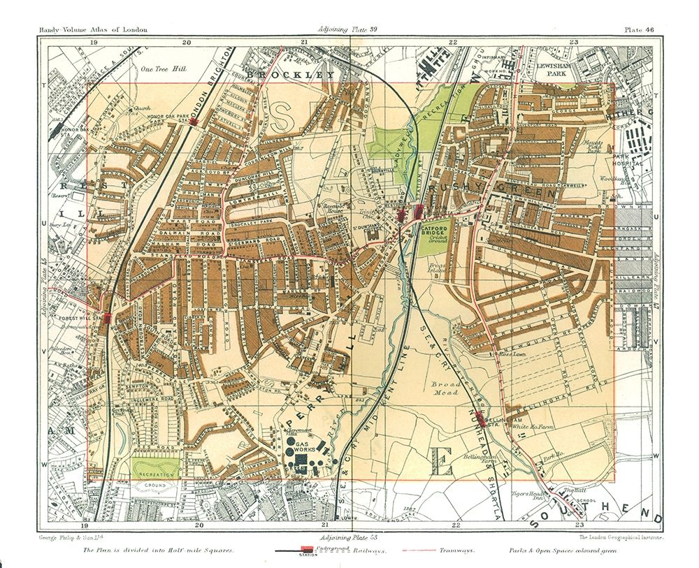 Brockley London England - Philip 1904 art print by Philip for $57.95 CAD