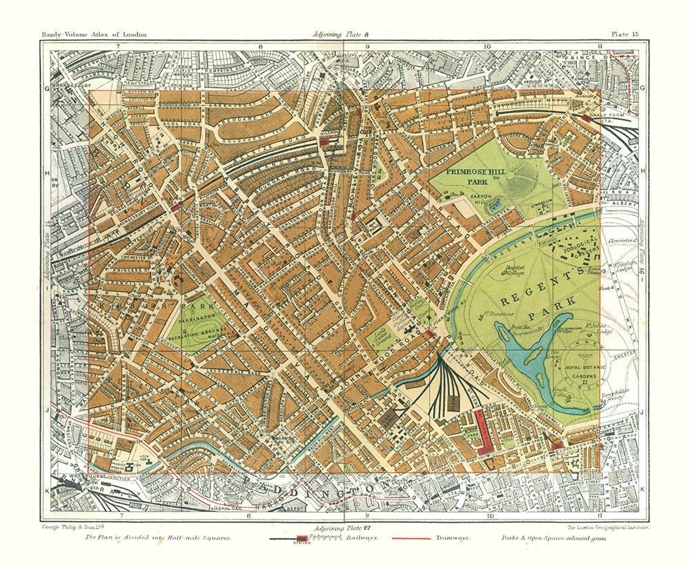 Regents Park London England - Philip 1904 art print by Philip for $57.95 CAD