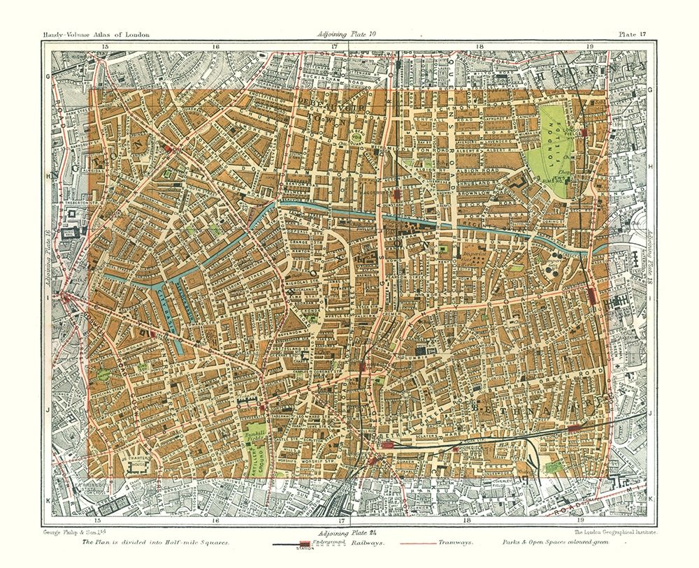 Hoxton London England - Philip 1904 art print by Philip for $57.95 CAD
