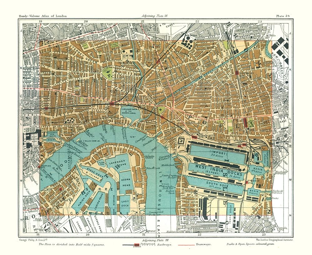 Poplar London England - Philip 1904 art print by Philip for $57.95 CAD