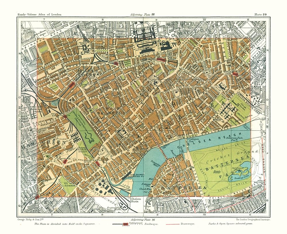 Chelsea London England - Philip 1904 art print by Philip for $57.95 CAD