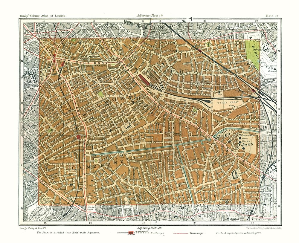 Walworth London England - Philip 1904 art print by Philip for $57.95 CAD