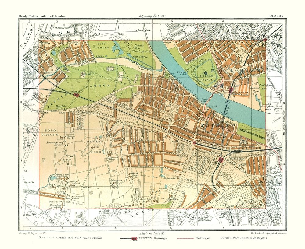 Putney London England - Philip 1904 art print by Philip for $57.95 CAD