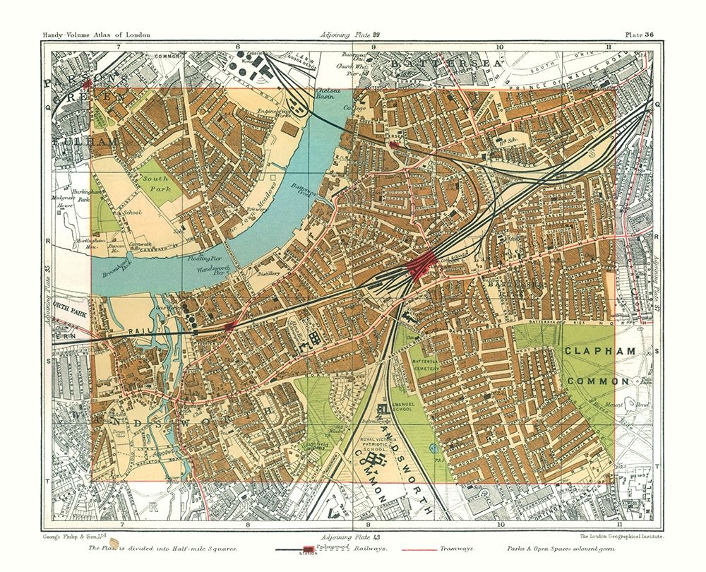 Battersea London England - Philip 1904 art print by Philip for $57.95 CAD