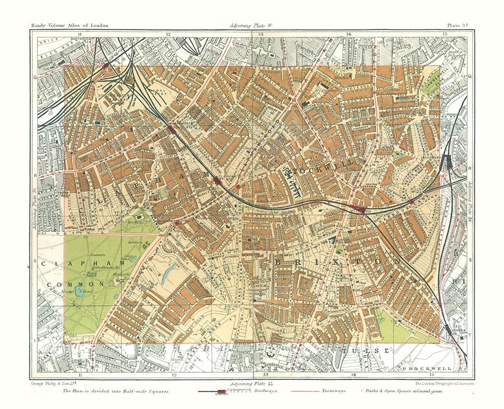 Stockwell London England - Philip 1904 art print by Philip for $57.95 CAD