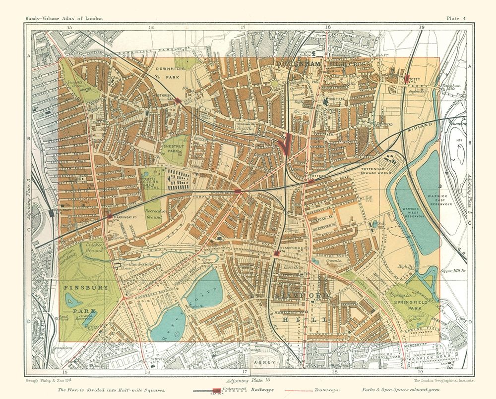 Tottenham London England - Philip 1904 art print by Philip for $57.95 CAD