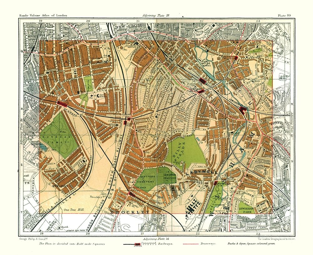 Ladywell London England - Philip 1904 art print by Philip for $57.95 CAD
