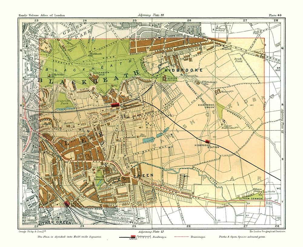 Blackheath London England - Philip 1904 art print by Philip for $57.95 CAD
