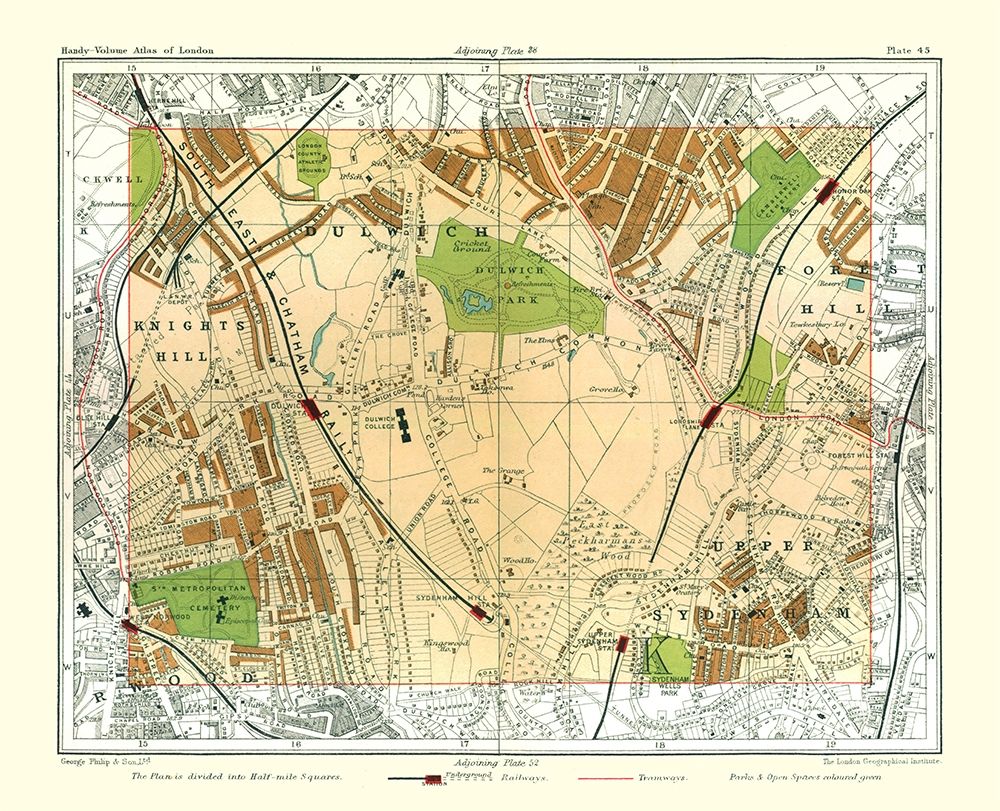Dulwich London England - Philip 1904 art print by Philip for $57.95 CAD