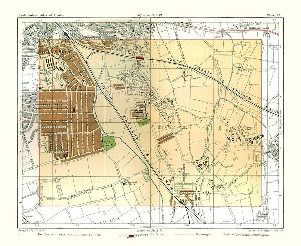 Mottingham London England - Philip 1904 art print by Philip for $57.95 CAD
