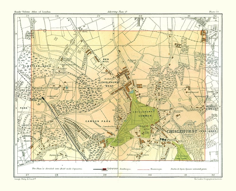 Chislehurst London England - Philip 1904 art print by Philip for $57.95 CAD