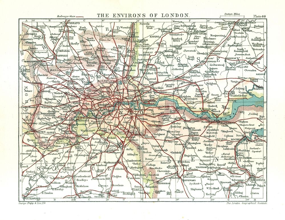 London England - Philip 1904 art print by Philip for $57.95 CAD