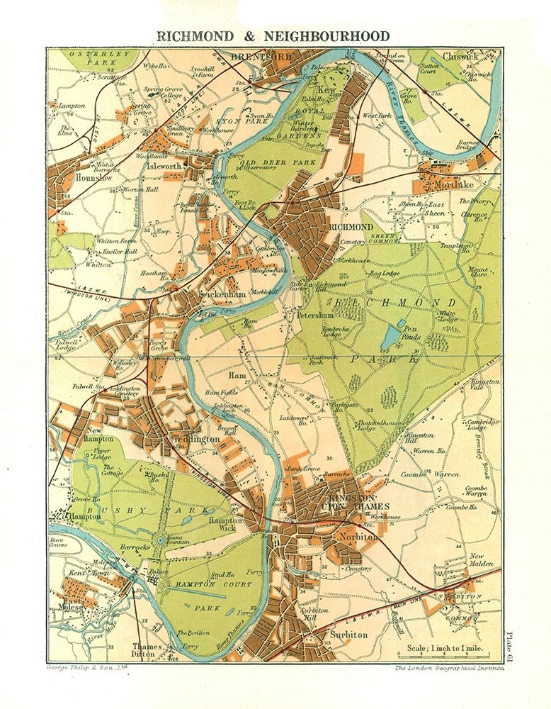Richmond London England - Philip 1904 art print by Philip for $57.95 CAD