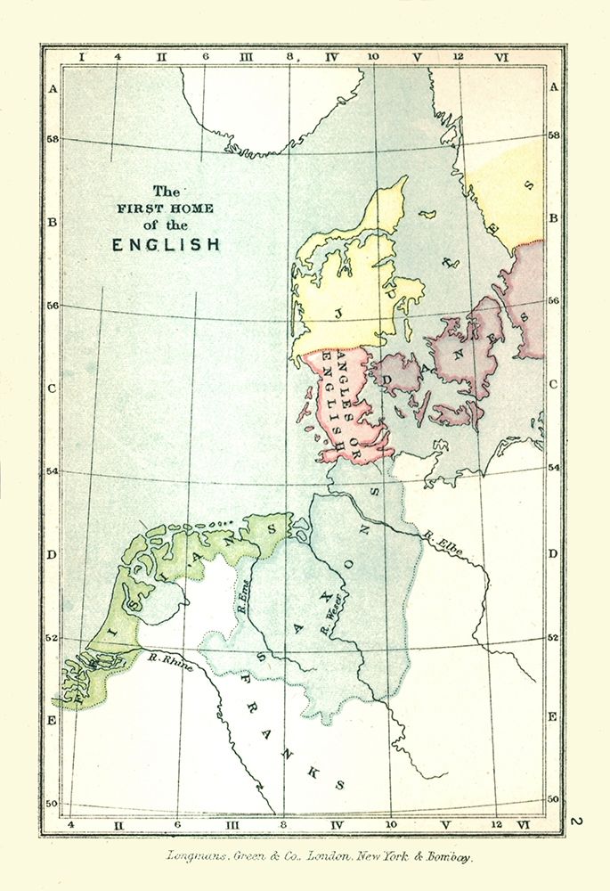 Europe First home of the English - Gardiner 1902 art print by Gardiner for $57.95 CAD