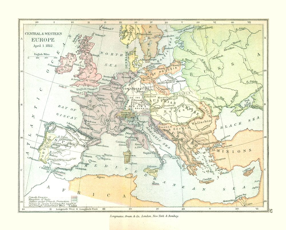Europe 1812 - Gardiner 1902 art print by Gardiner for $57.95 CAD