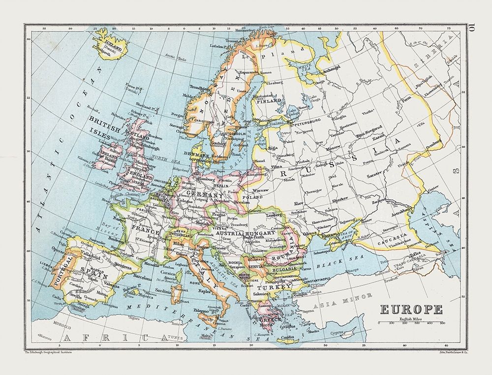 Russia France Austria Hungary Germany art print by Bartholomew for $57.95 CAD