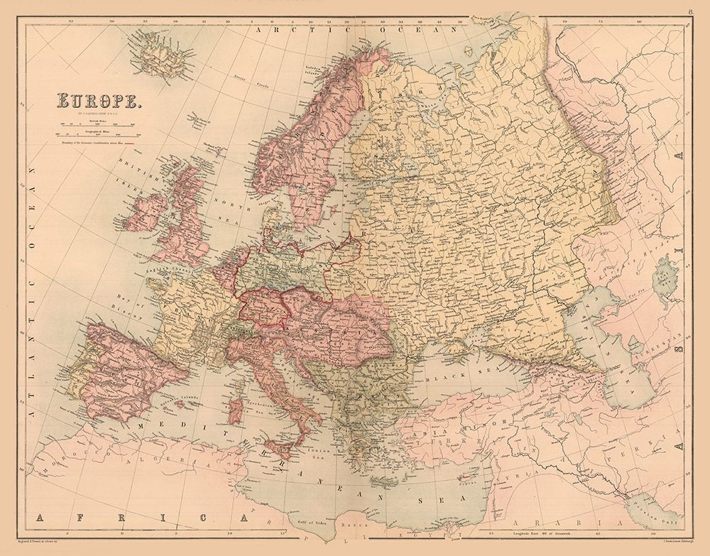 Europe - Black 1867 art print by Black for $57.95 CAD