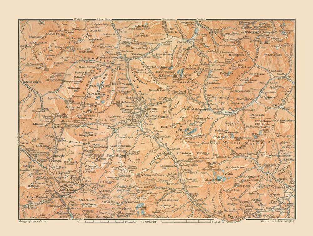 Europe Austria Italy - Baedeker 1910 art print by Baedeker for $57.95 CAD