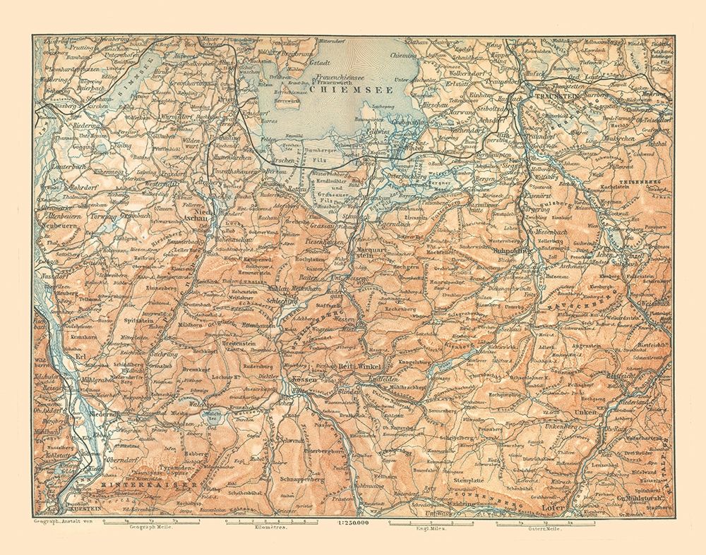 Europe Southeastern Germany Austria - Baedeker art print by Baedeker for $57.95 CAD
