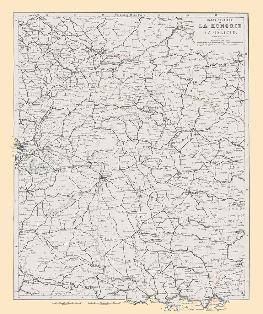 Europe Poland Hungary Ukraine - Baedeker 1896 art print by Baedeker for $57.95 CAD