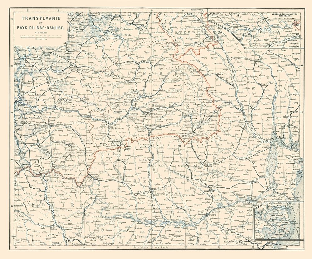 Eastern Europe - Baedeker 1896 art print by Baedeker for $57.95 CAD