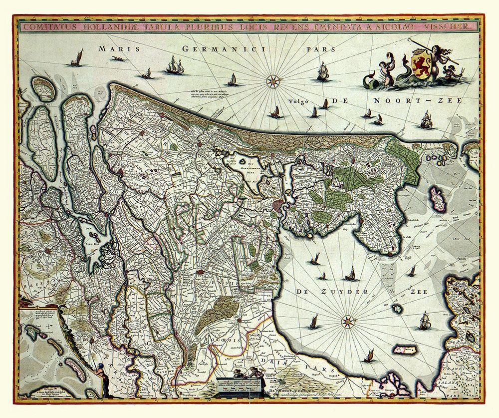 Europe Netherlands - Visscher art print by Visscher for $57.95 CAD