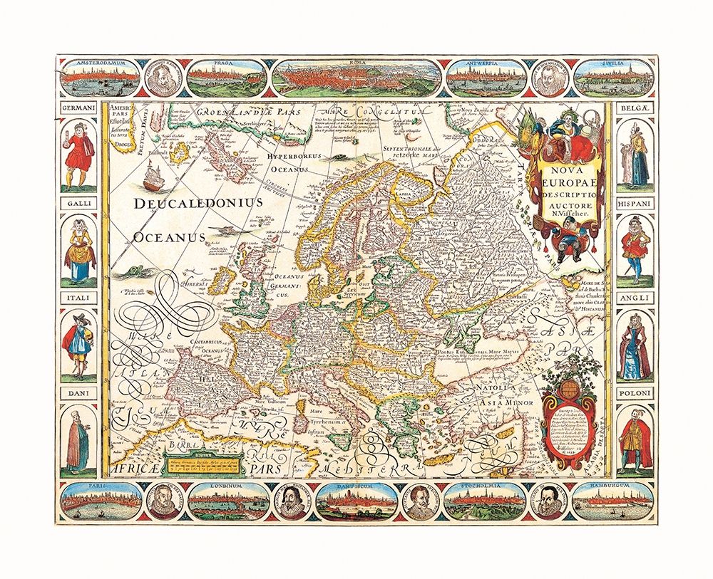 Europe - Visscher art print by Visscher for $57.95 CAD