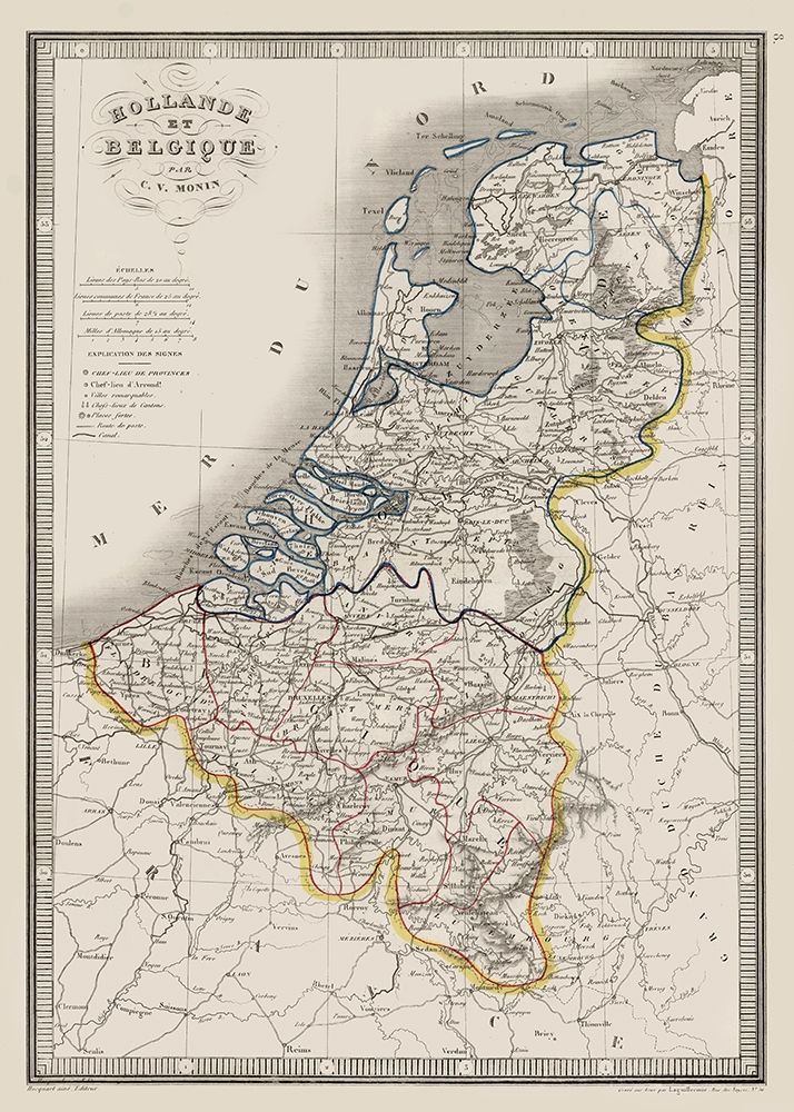 Holland Belgium - Monin 1839 art print by Monin for $57.95 CAD