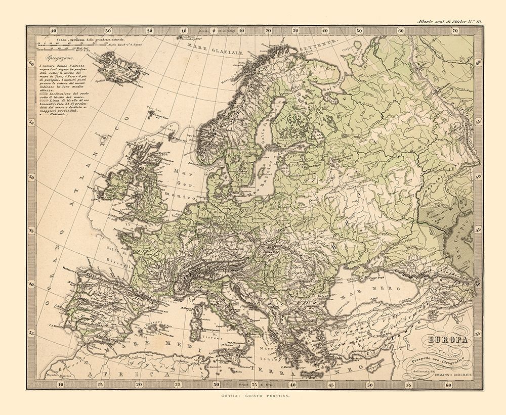 Europe - Santini 1794 art print by Santini for $57.95 CAD