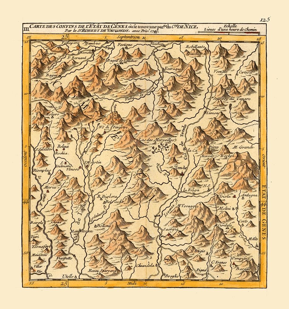 Tende Comune France Cuneo Province Italy - Robert 1748 art print by Robert for $57.95 CAD