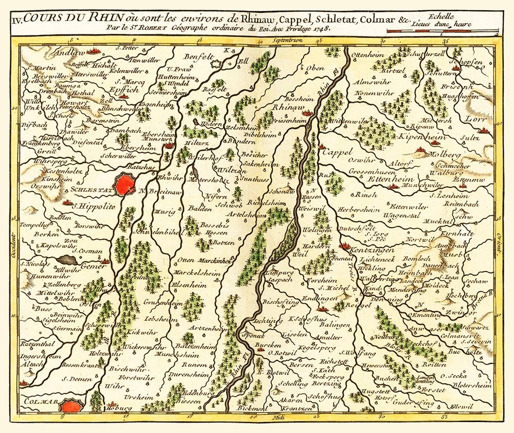 Rhine River France Germany - Robert 1748 art print by Robert for $57.95 CAD