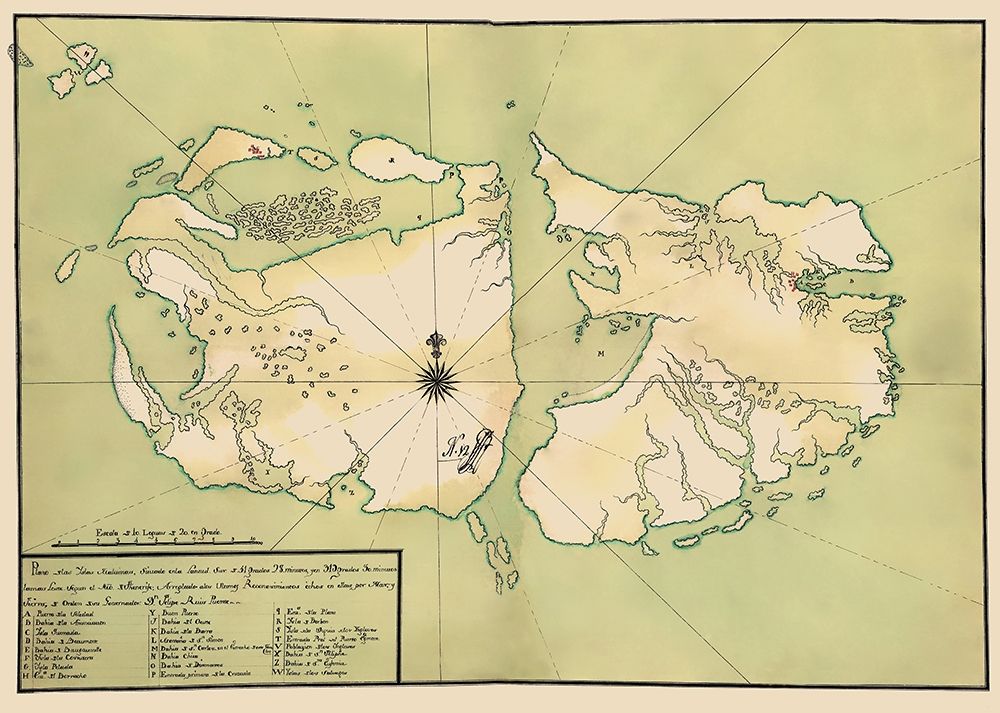 Falkland Islands South America - 1700 art print by Unknown for $57.95 CAD