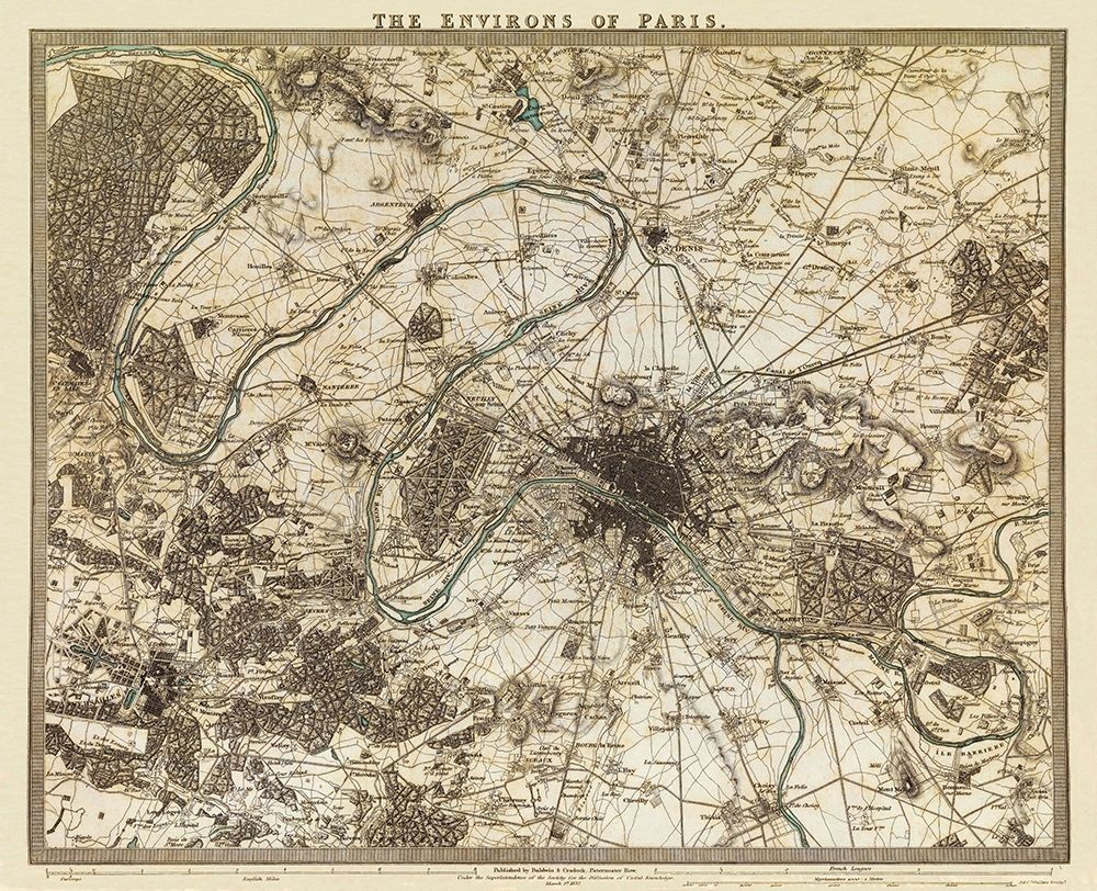 Paris France - Cradock 1832 art print by Cradock for $57.95 CAD