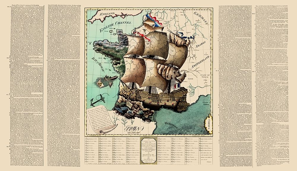 France Kingdom at the Revolution - Whatman 1796 art print by Whatman for $57.95 CAD