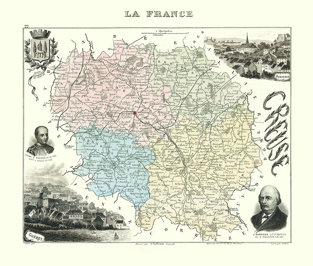 Creuse Region France - Migeon 1869 art print by Migeon for $57.95 CAD