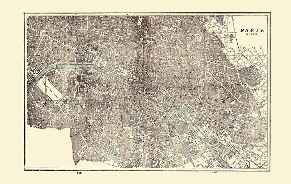 Paris France - Rathbun 1893 art print by Rathbun for $57.95 CAD