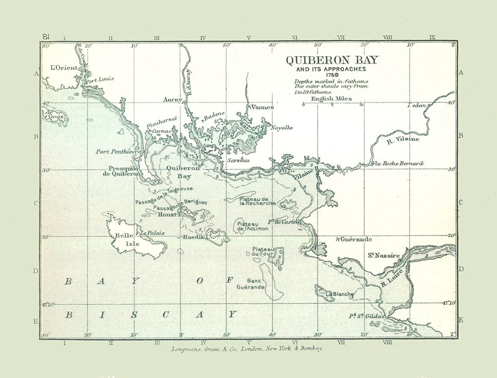 Quiberon Bay 1759 France -  Gardiner 1902 art print by Gardiner for $57.95 CAD