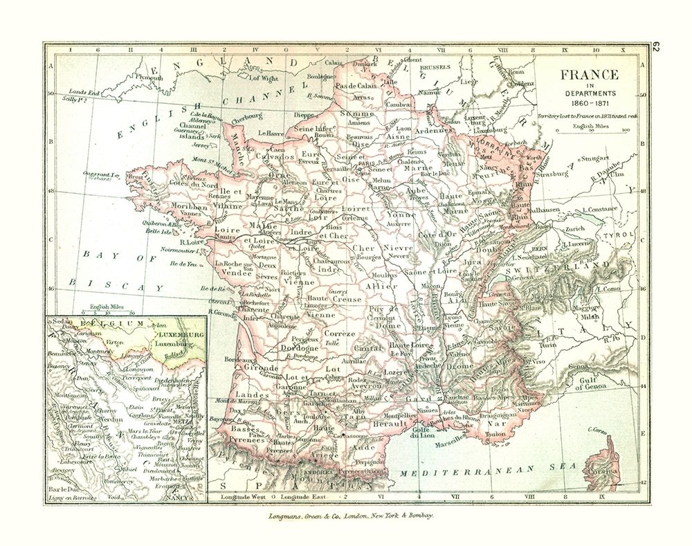 France 1860 - Gardiner 1902 art print by Gardiner for $57.95 CAD