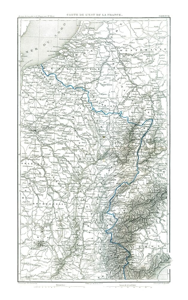 East France - Thiers 1866 art print by Thiers for $57.95 CAD