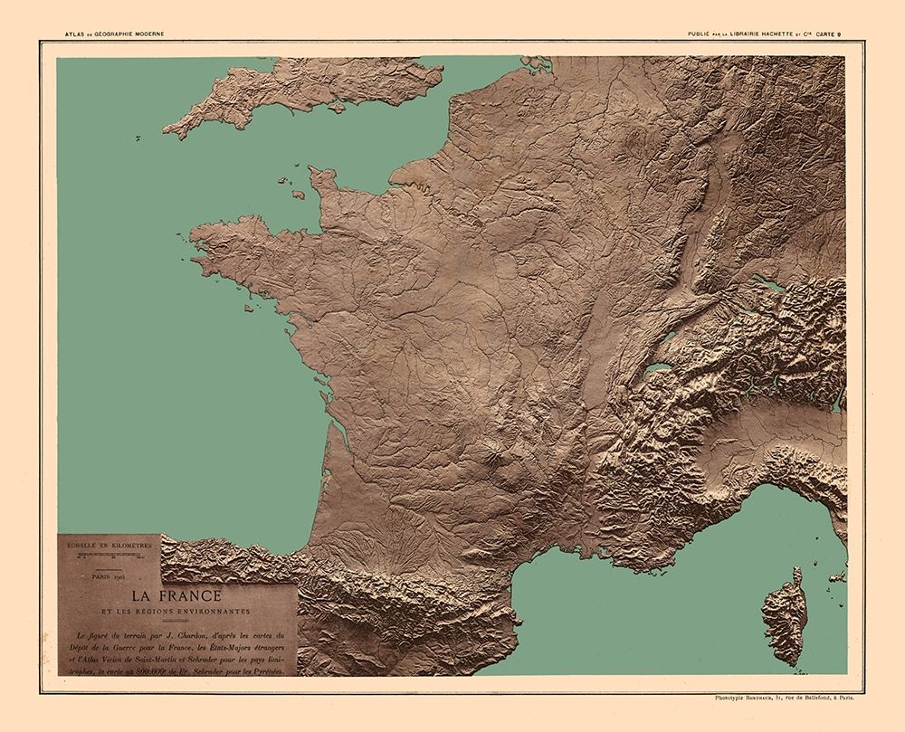Relief France - Schrader 1908 art print by Schrader for $57.95 CAD