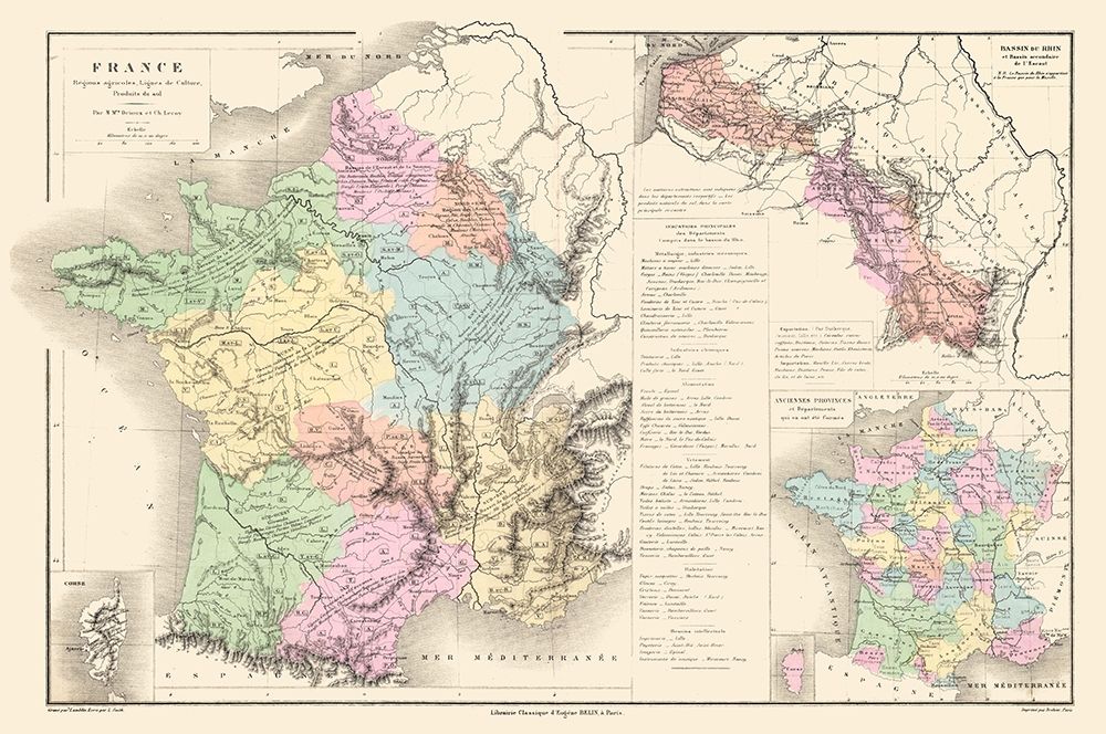 France - Drioux 1882 art print by Drioux for $57.95 CAD