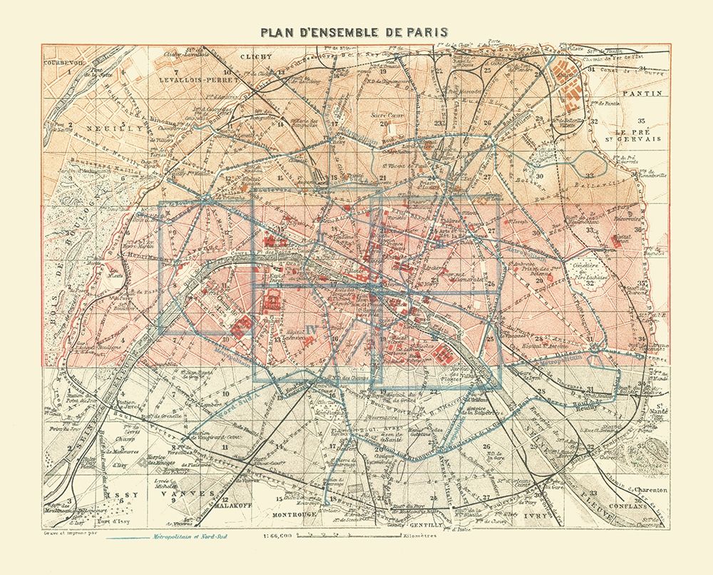 Paris France - Baedeker 1911 art print by Baedeker for $57.95 CAD