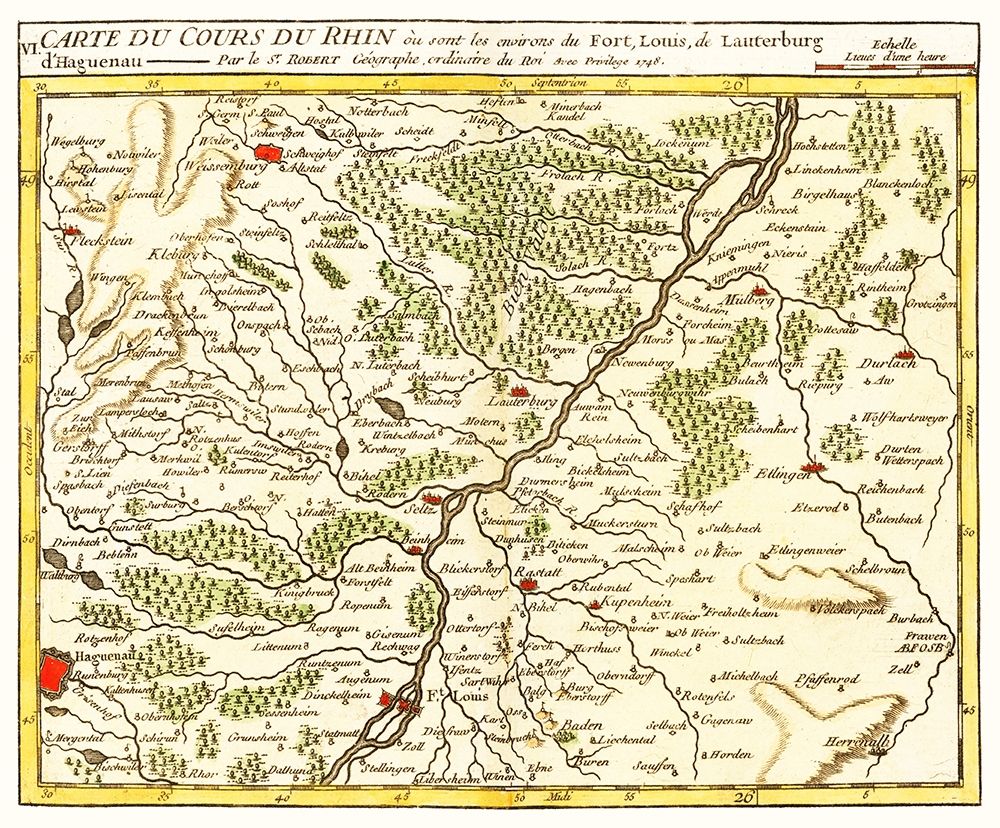 Rhine River Lauterbourg France - Robert 1748 art print by Robert for $57.95 CAD