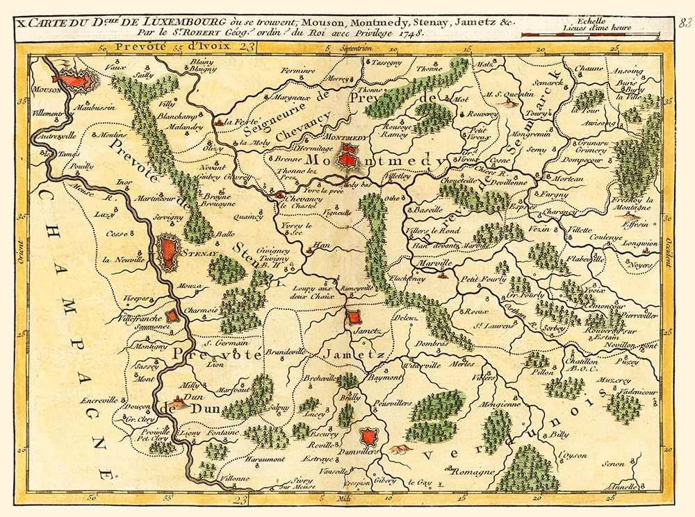 North Eastern France - Robert 1748 art print by Robert for $57.95 CAD
