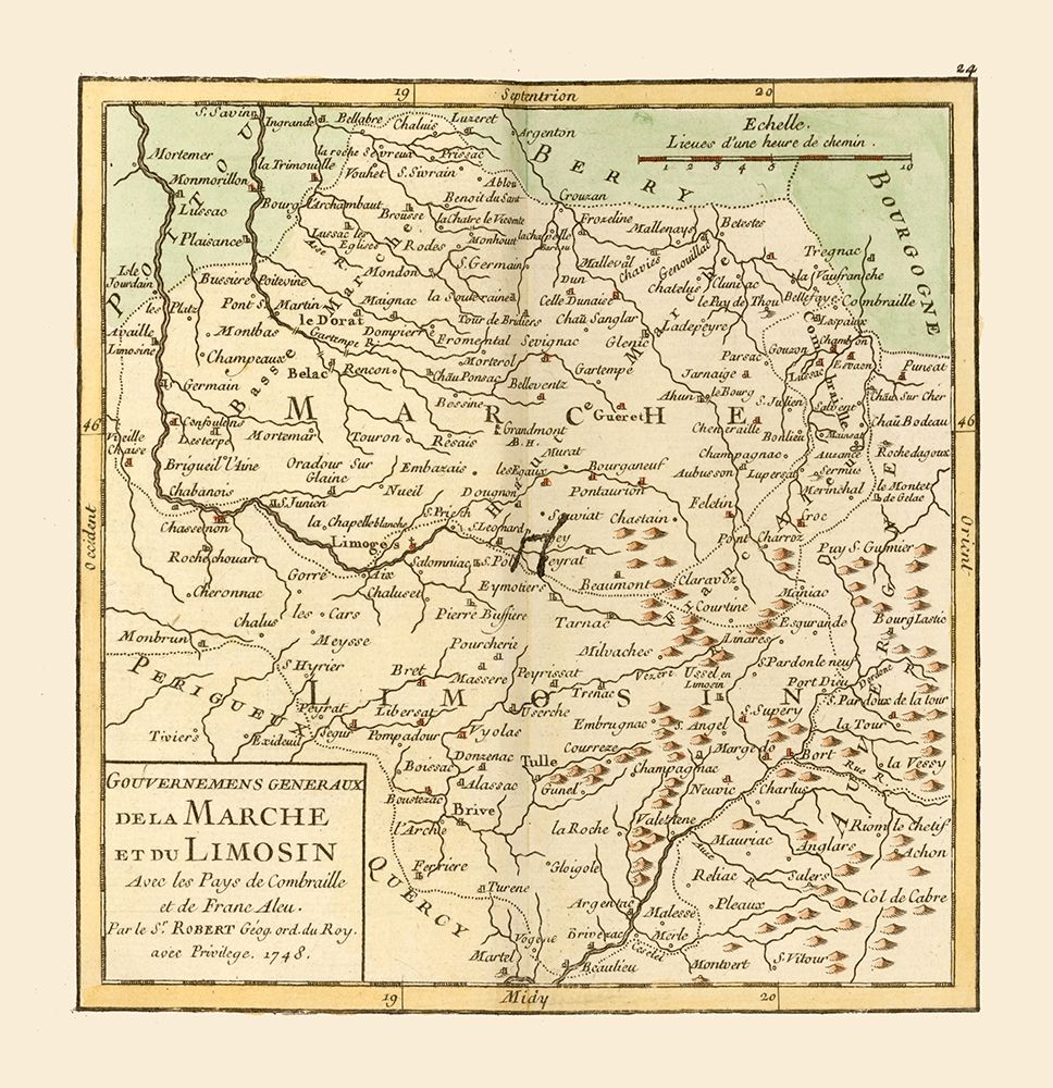 Marche Limousin France - Robert 1748 art print by Robert for $57.95 CAD