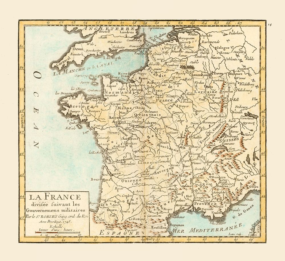 Military Governments France - Robert 1748 art print by Robert for $57.95 CAD